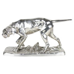Dog Pointer, sculpture de Wilhelm Zwick pour Kayser, Allemagne, années 1920