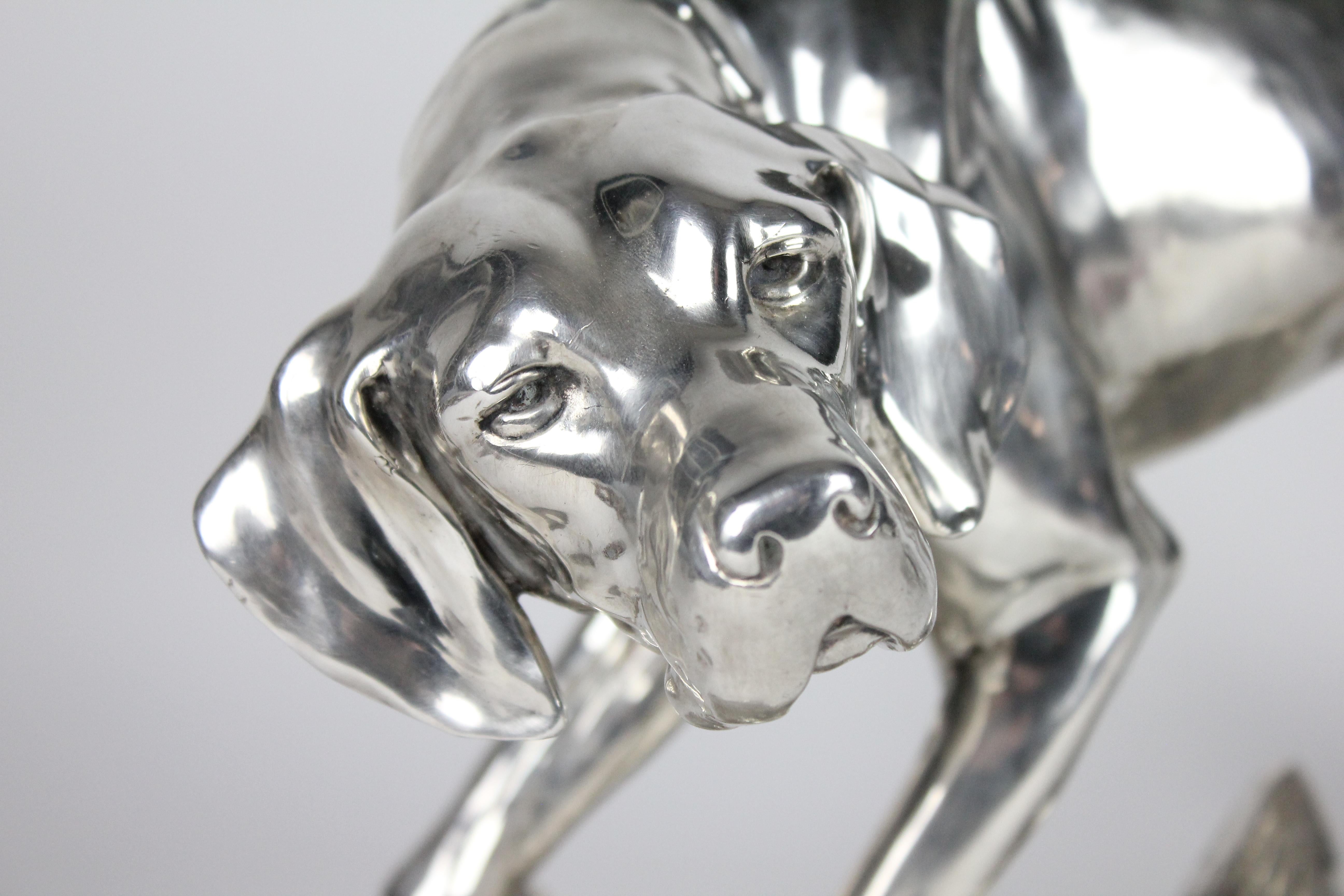 Perro de muestra, escultura de Wilhelm Zwick para Kayser, Alemania, años veinte. en venta 2