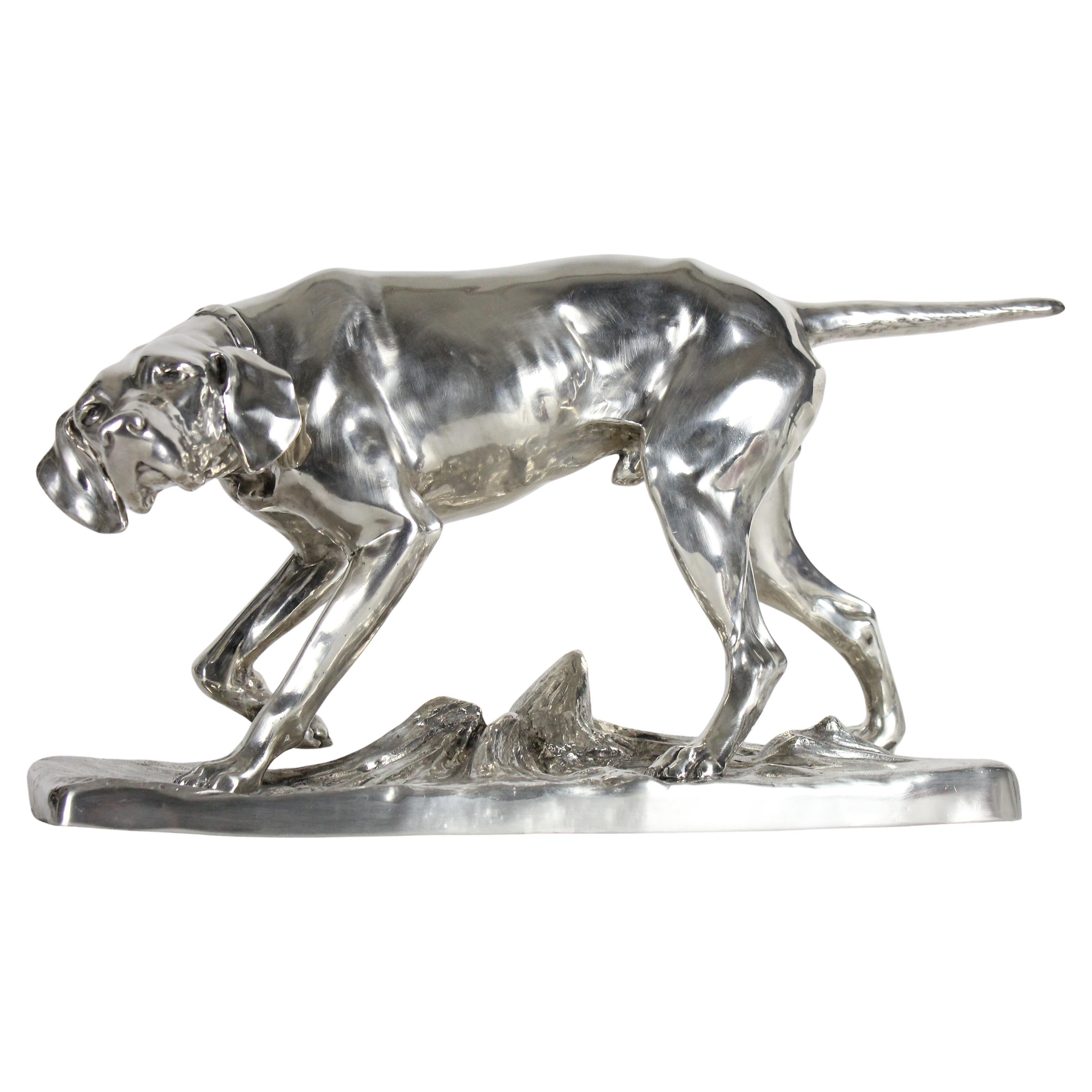 Perro de muestra, escultura de Wilhelm Zwick para Kayser, Alemania, años veinte. en venta