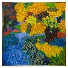 Pointillism Painting of a Landscape by Marc R. Rubin