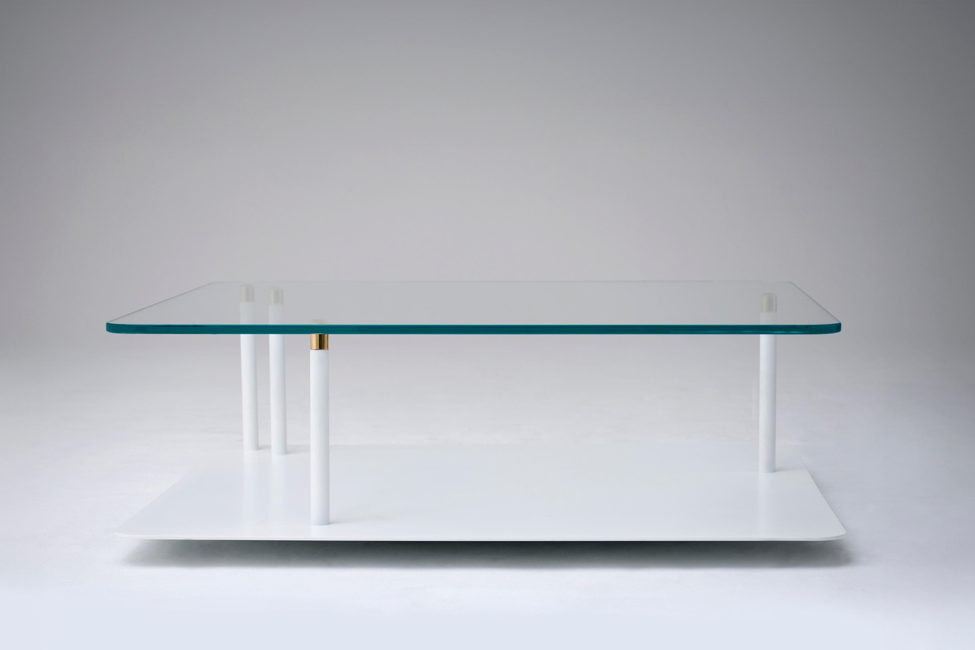 Moderne Table basse carrée Points of Interest de Phase Design en vente