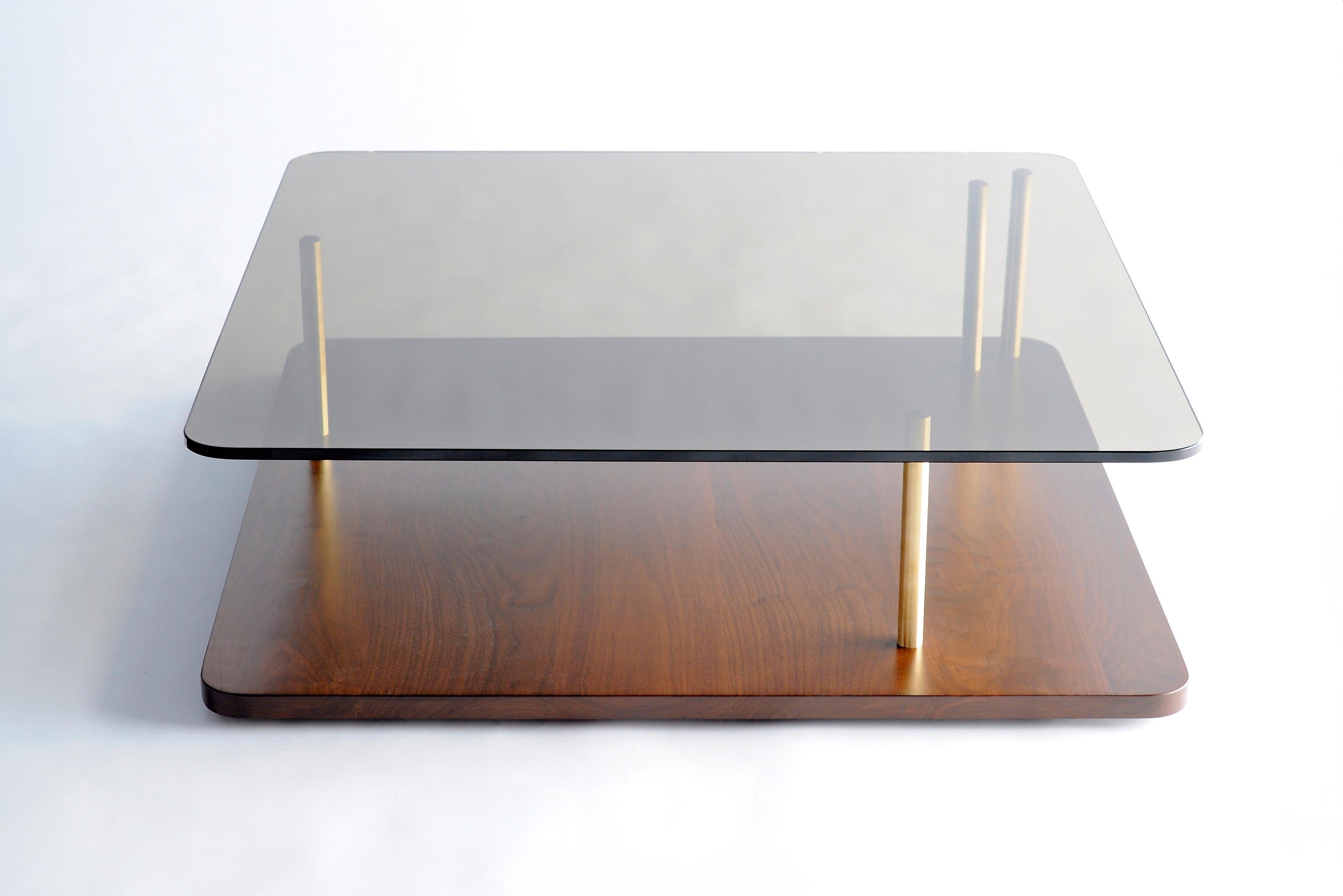 Américain Table basse carrée Points of Interest de Phase Design en vente