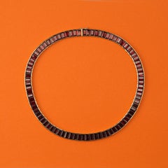 Poiray 18k Gold Necklace with Garnets