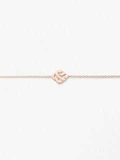 Bracelet Poiray "Coeur Entrelacé" or rose