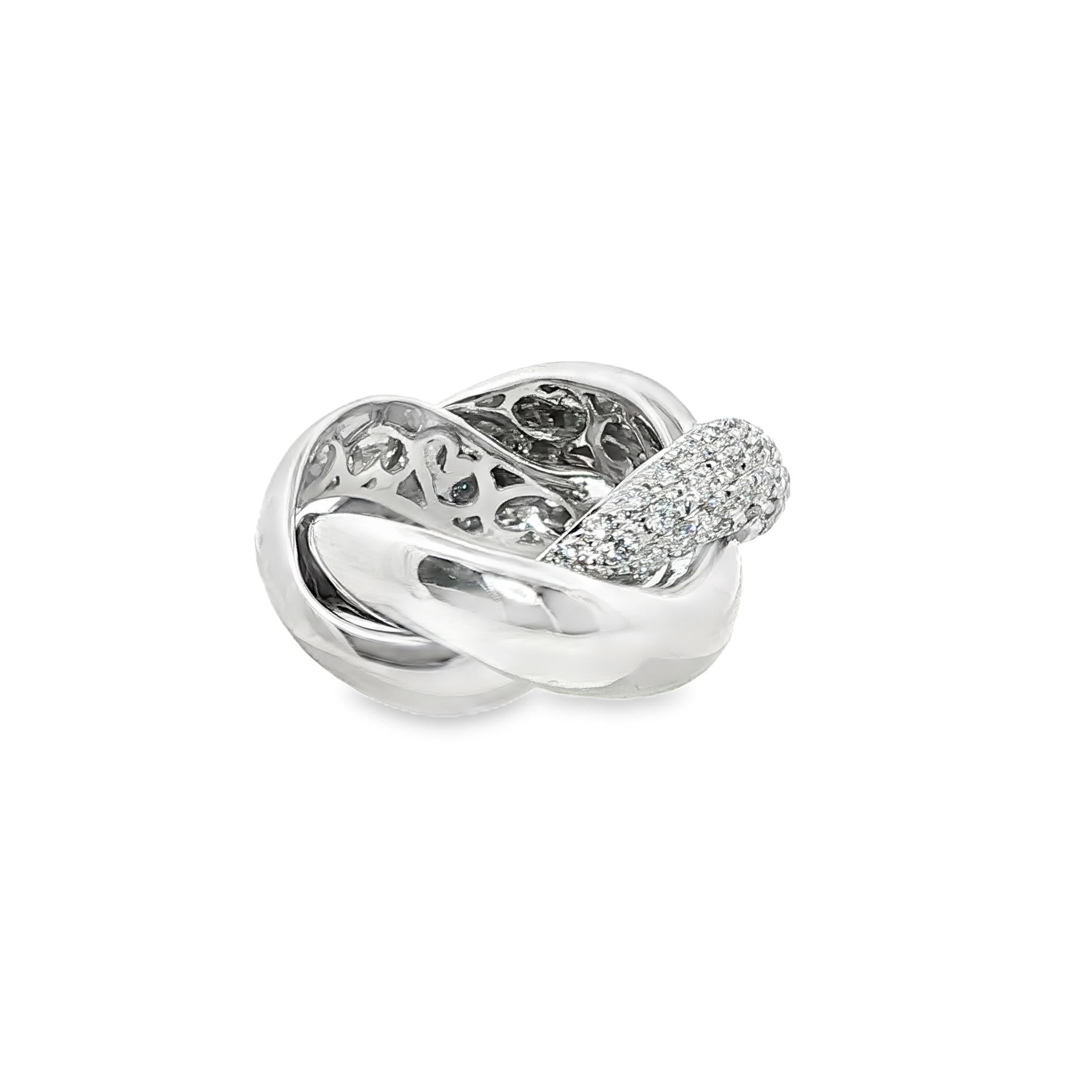Bague à nœud de diamants 