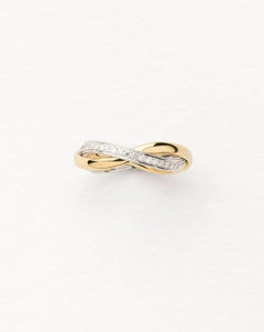 Poiray, Ring Tresse Diamant Gelbgold