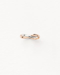 Poiray, Tresse Ring aus Roségold und Weißgold