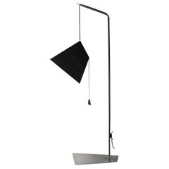 Poise, Floor Lamp in black and white Paper, Stainless Steel, YMER&MALTA, France