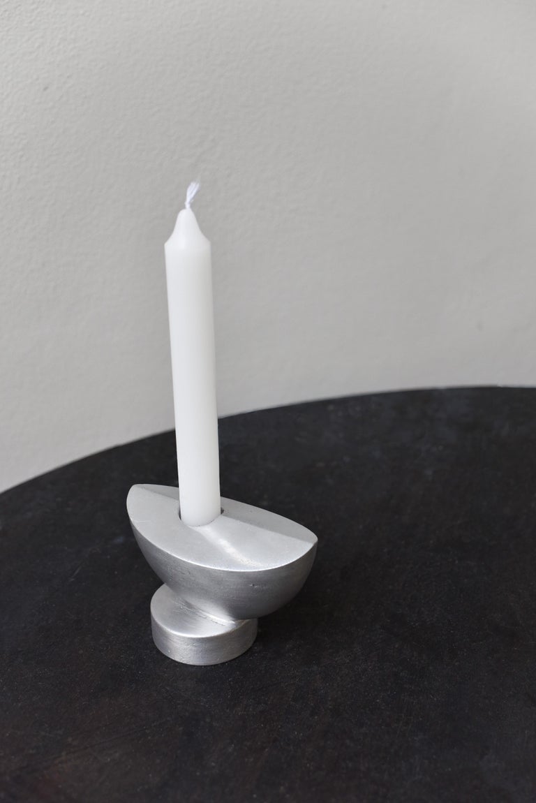 Poise Horizontal Aluminum Candle Holder Handcrafted in Portugal by