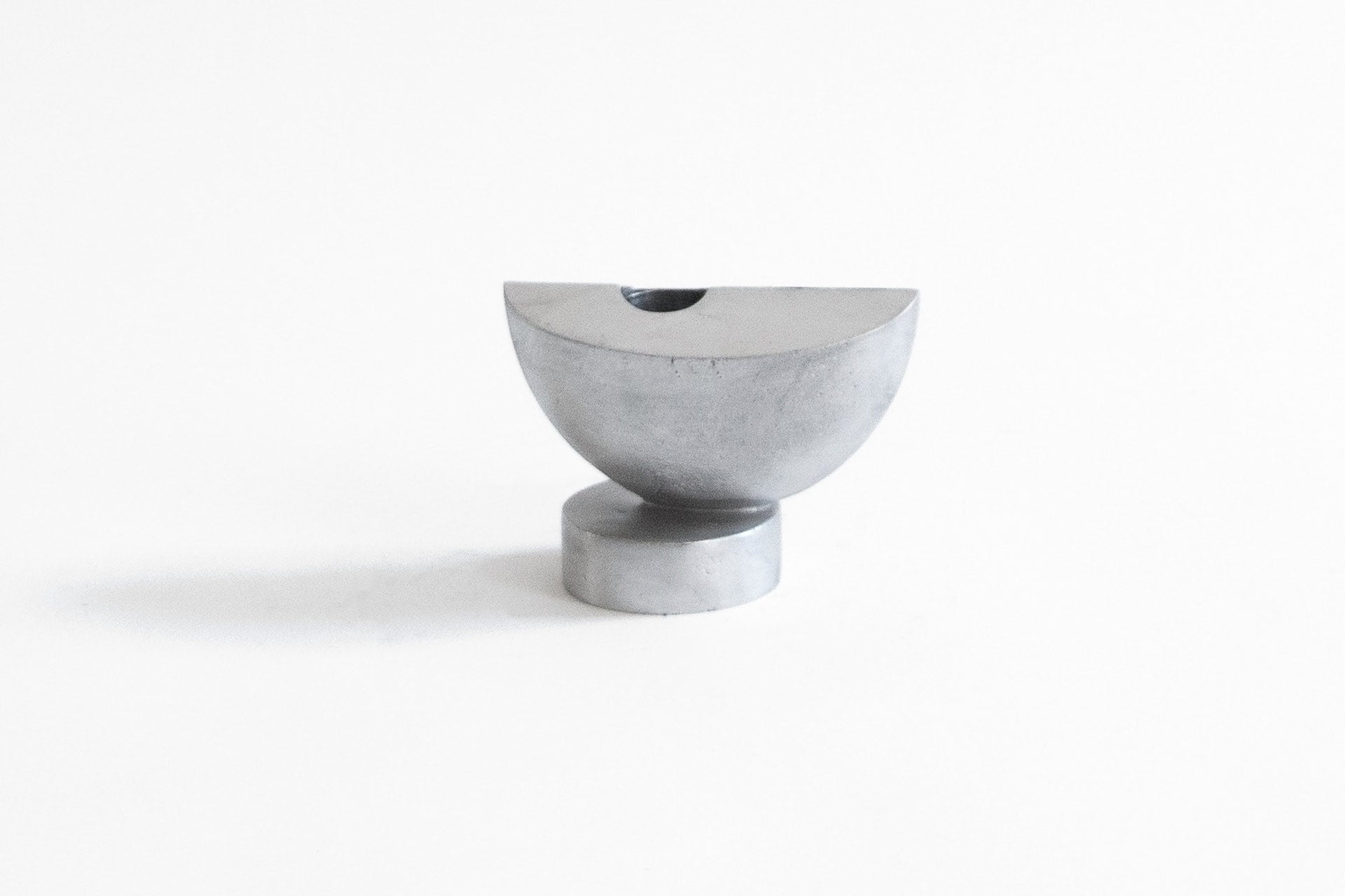 Poise Horizontal Aluminum Candle Holder Handcrafted in Portugal by Origin Made For Sale