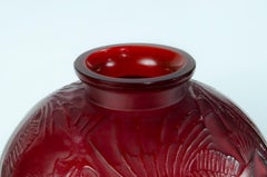 Poissons Vase by René Lalique, Art Deco Glass, France, Circa 1921