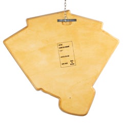 Poker n°21/30 - Contemporary Shaped Wall Mirror with Printed Hand Holding Cards