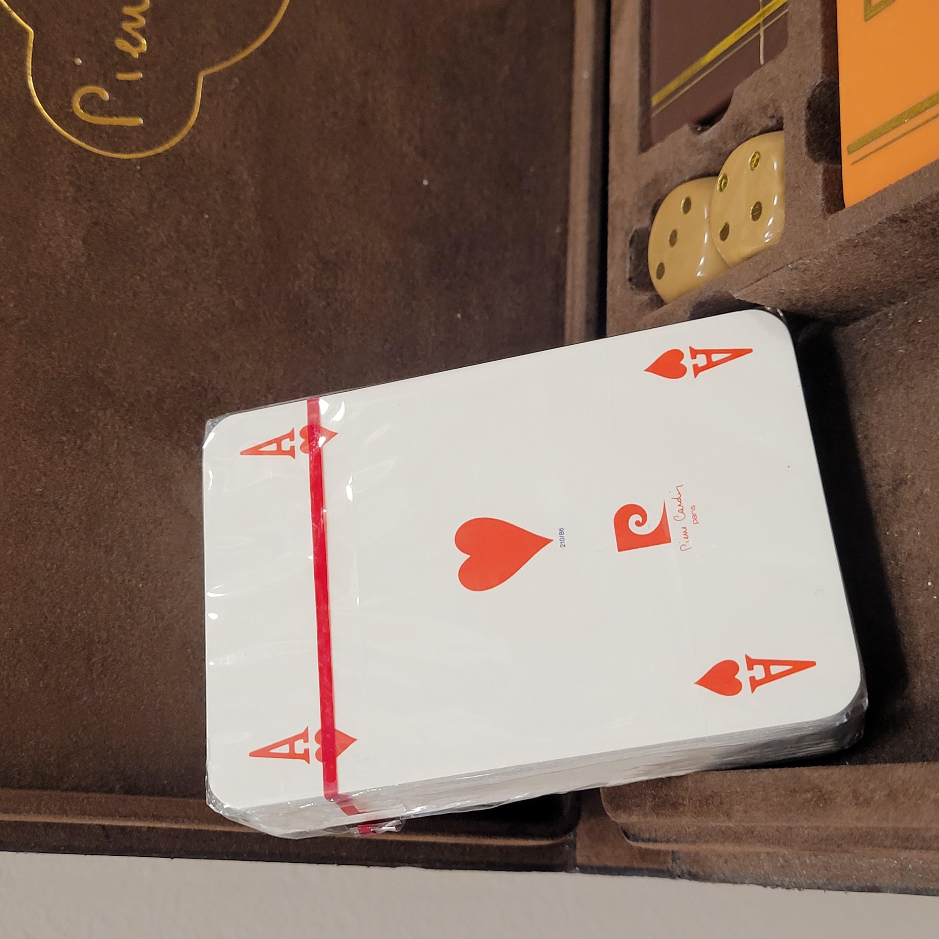 Poker game or set, signed by Pierre Cardin, 60's - 70's, France 2