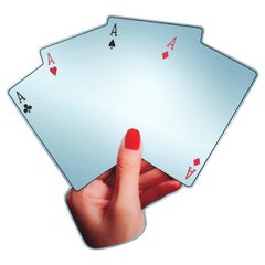 "Poker" Wall Mirror Limited Edition 30 Pcs, Made in Italy