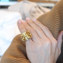 Pol Bury 1975 Parigi Galerie Maeght Edizione Anello Cinetico Scultoreo In Oro 18Kt