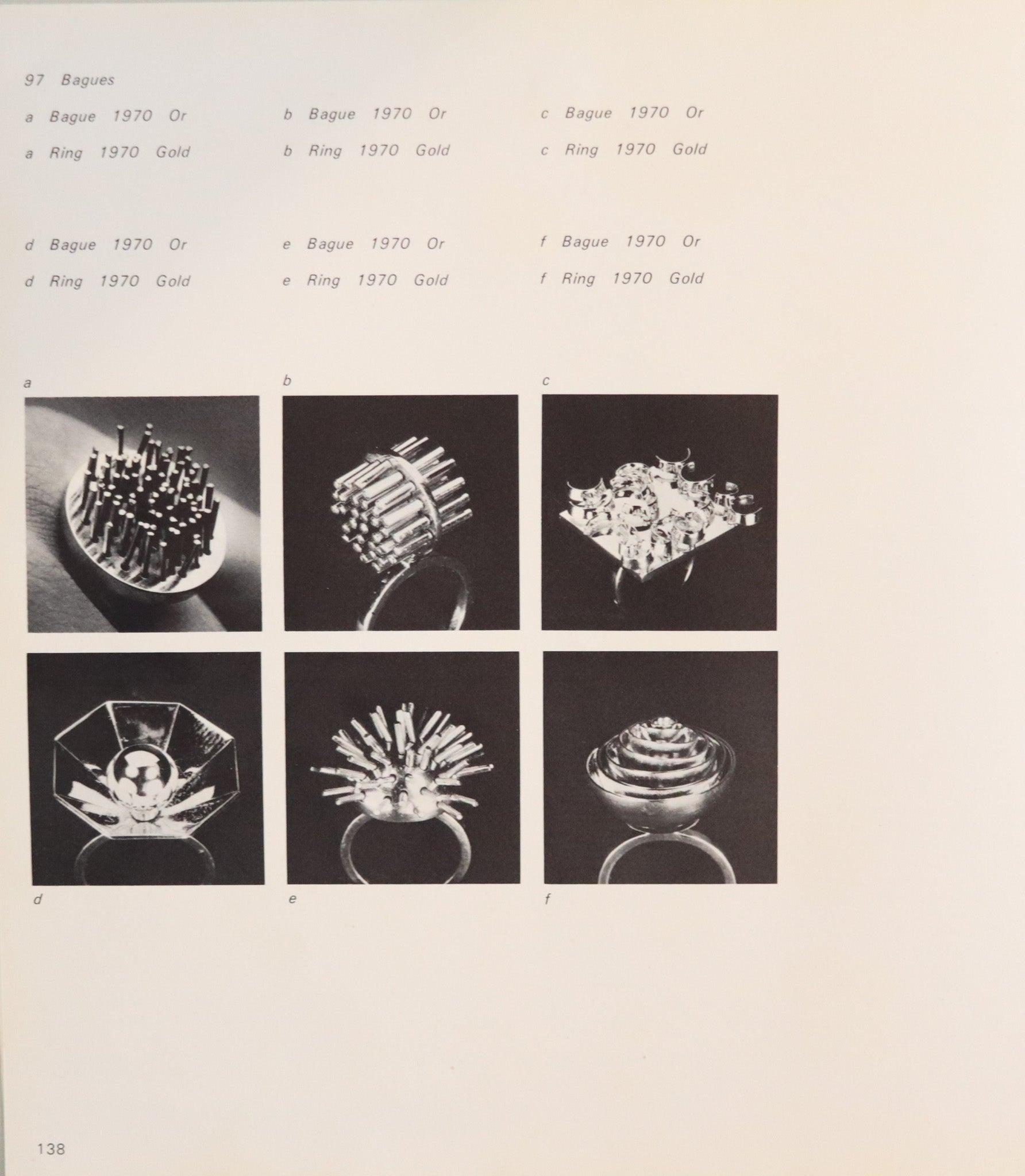 Pol Bury 1975 Parigi Galerie Maeght Edizione Anello Cinetico Scultoreo In Oro 18Kt 4