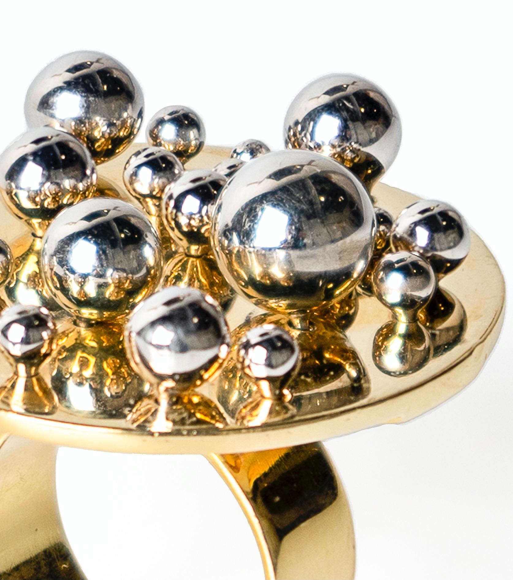 Pol Bury, Kinetic ring, Round and Mobile Bowls In Good Condition For Sale In Paris, IDF