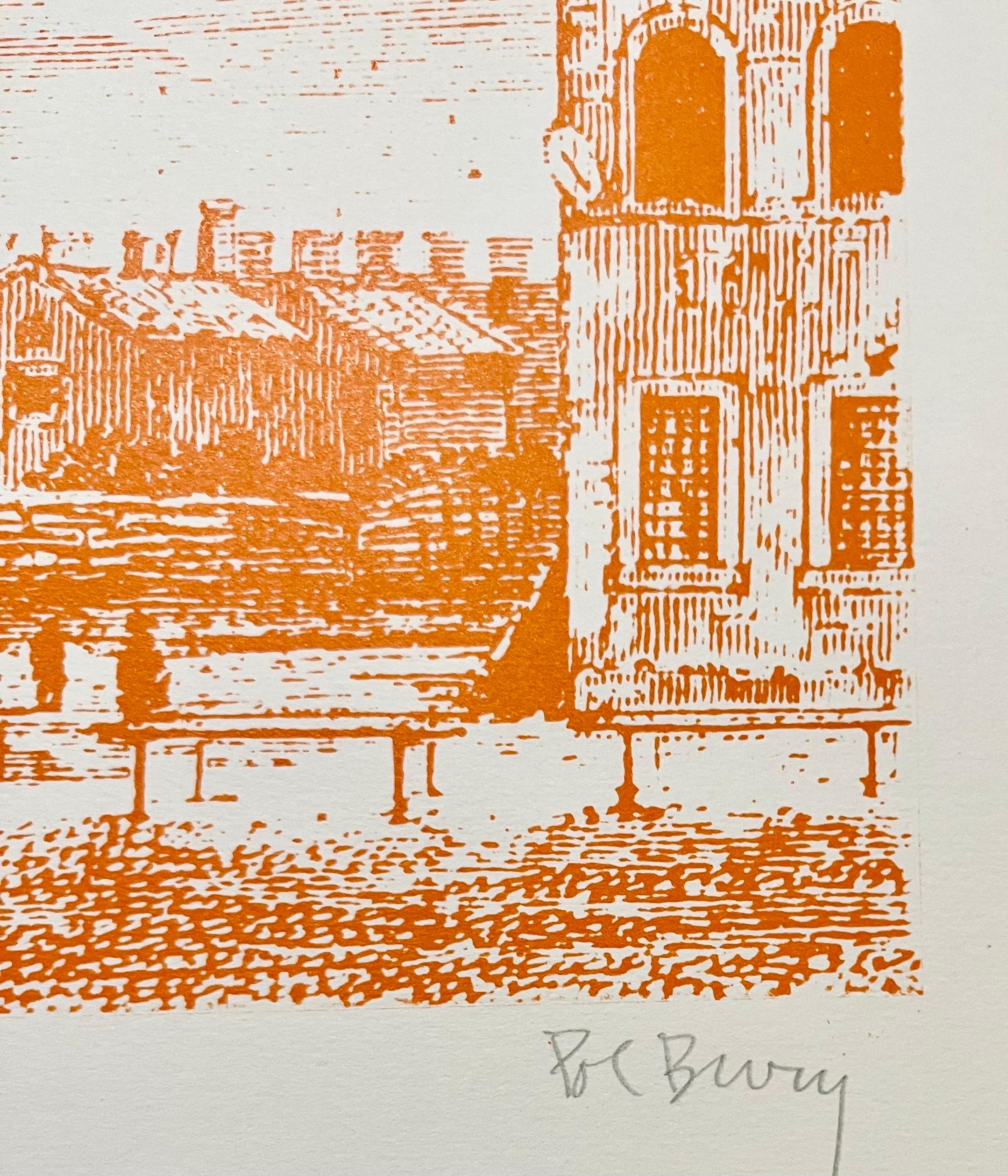 Arquitectura Cinética Torre Inclinada Pisa Op Art Serigrafía Litografía Pol Bury 3