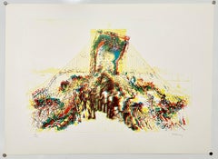 Architecture Kinetic New York Brooklyn Bridge Op Art Lithograph Pol Bury Ltd Ed