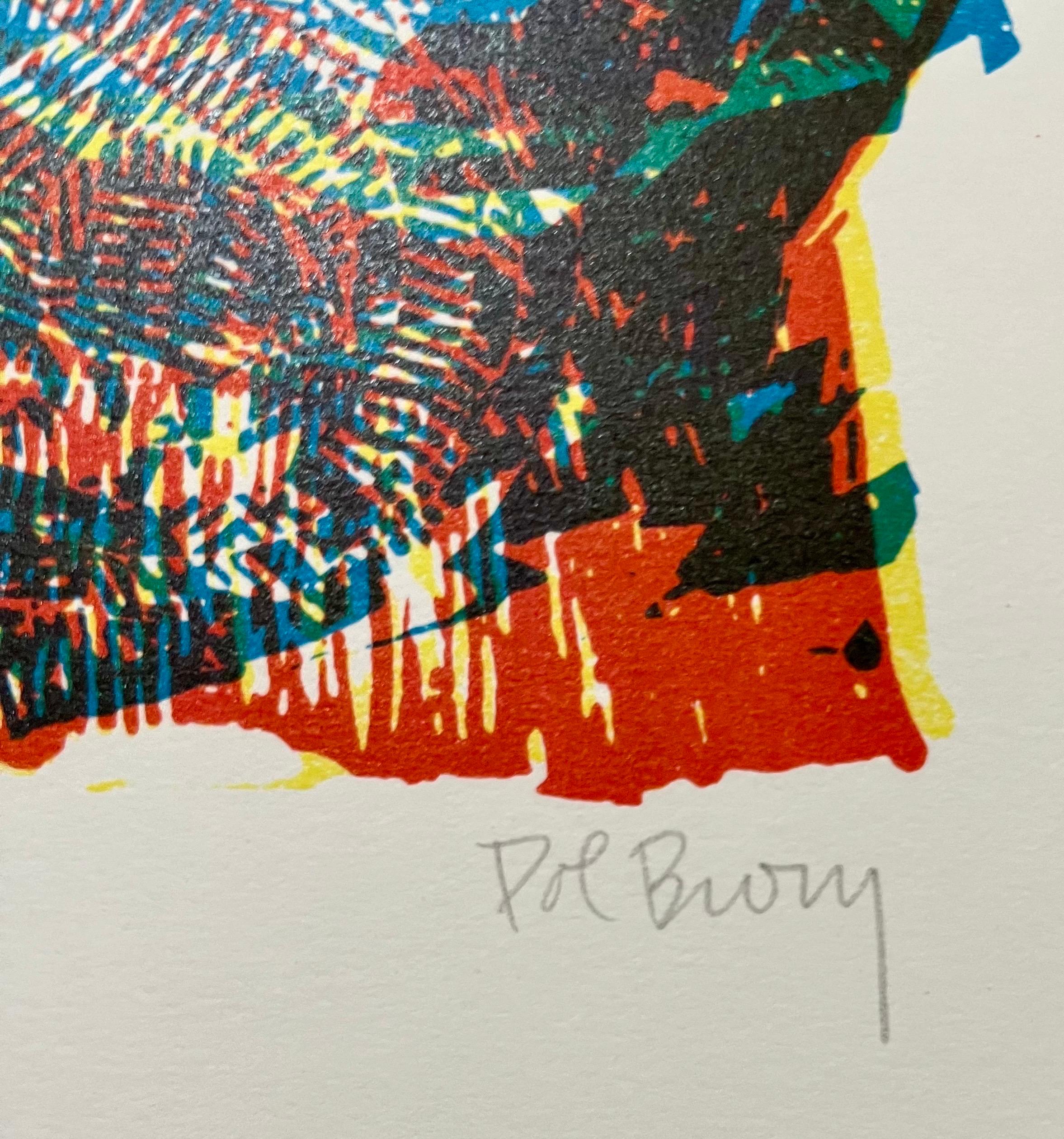 Architettura Cinetica Statua della Libertà Op Art Serigrafia Litografia Pol Bury in vendita 3