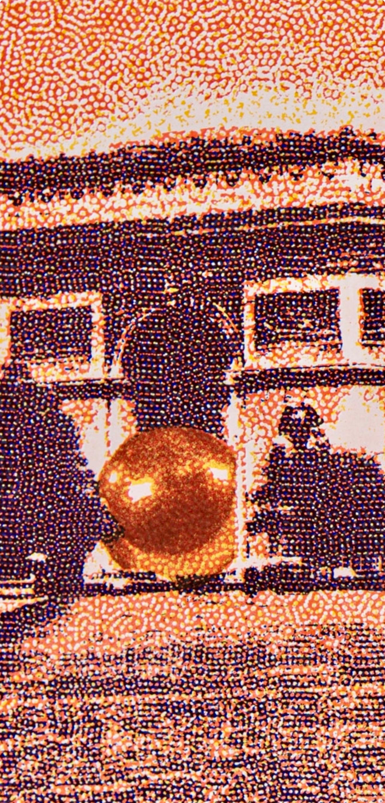 Bury, Cinétisation, Derrière le miroir (after) - Brown Landscape Print by Pol Bury