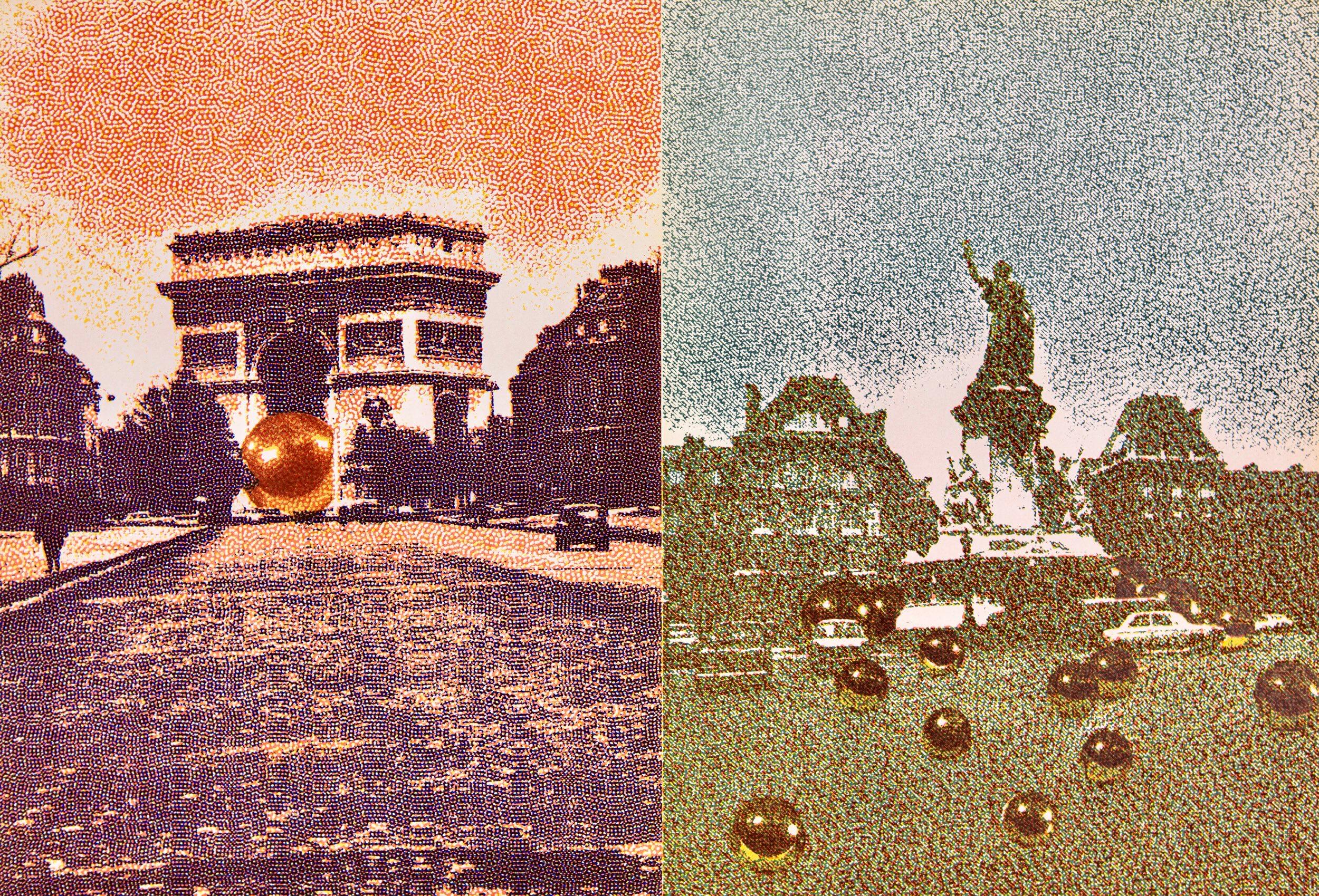 Pol Bury Landscape Print - Bury, Cinétisation, Derrière le miroir (after)