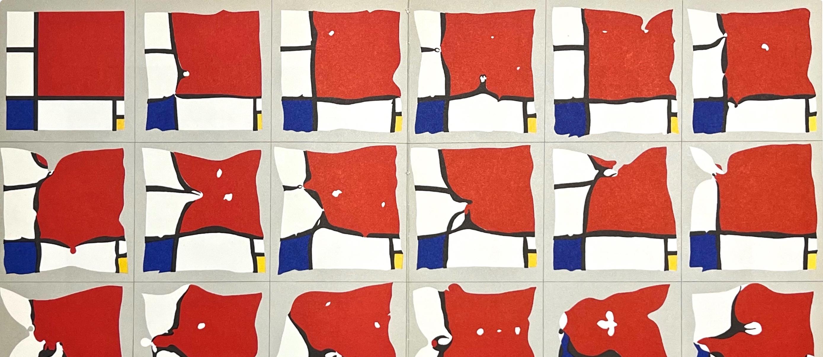 Bury, Composition, Derrière le miroir (after) - Print de Pol Bury