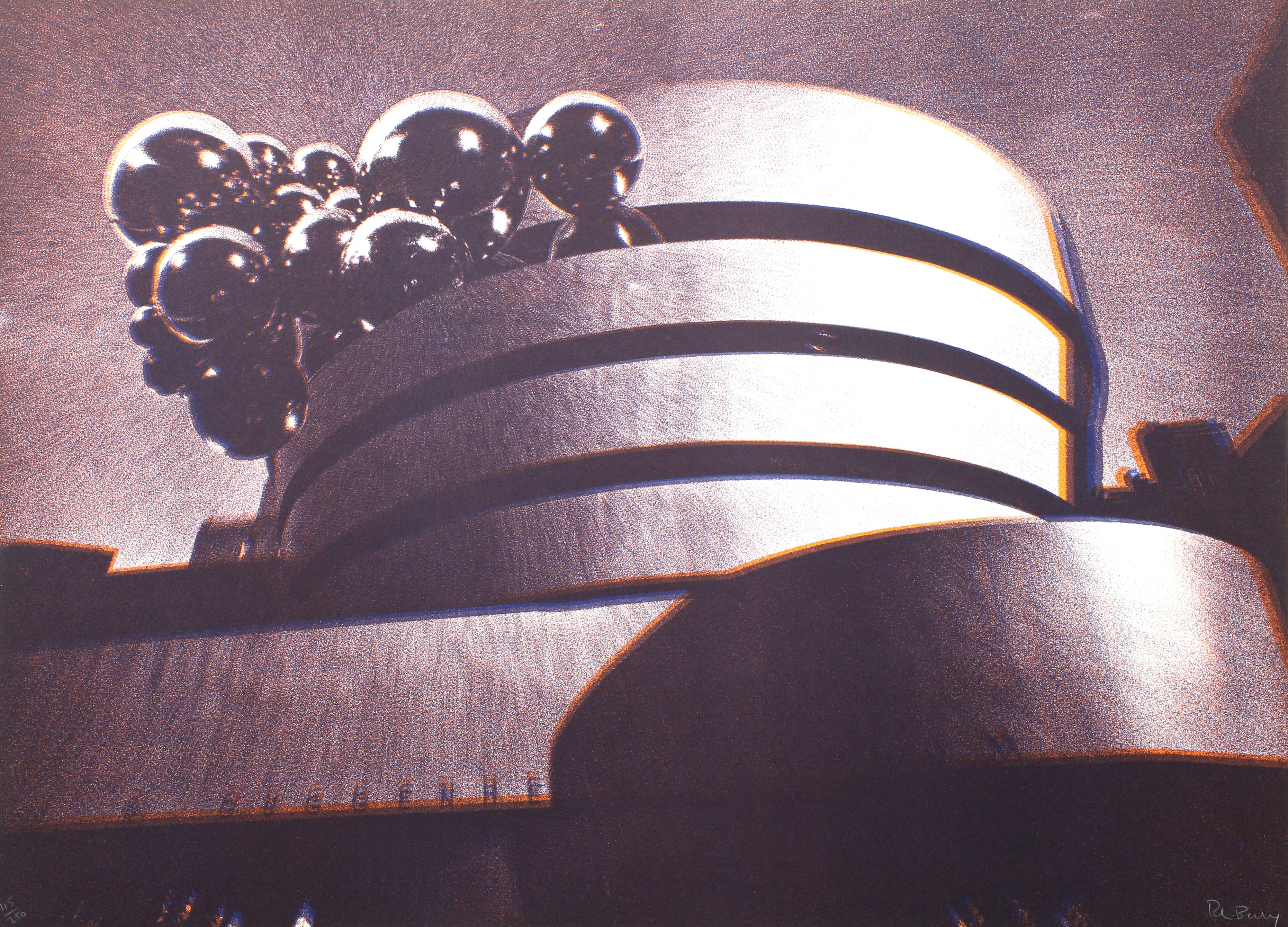 Guggenheim, Modern Screenprint by Pol Bury 1972