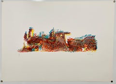 Limited Edition Architecture Kinetic Art Op Art Screenprint Lithograph Pol Bury