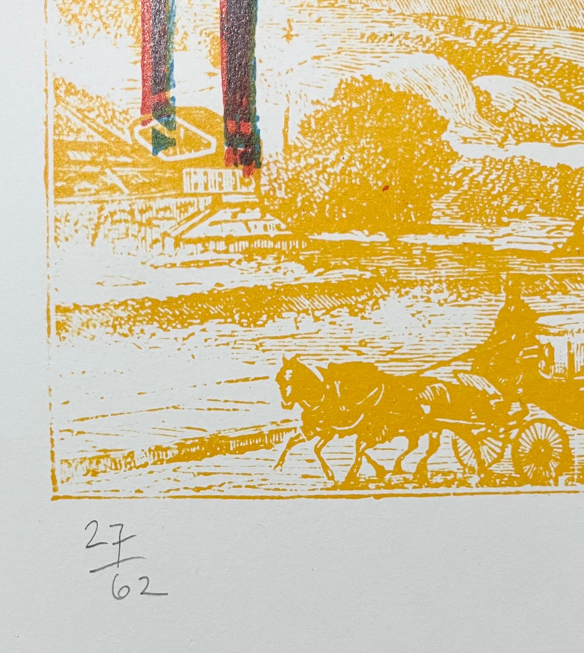 Edición Limitada Arquitectura Arte Cinético Op Art Serigrafía Litografía Pol Bury en venta 2