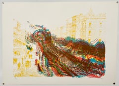 Limited Edition Architecture Kinetic Op Art Screen Print Lithograph Pol Bury