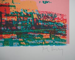 Nueva York : Estatua de la Libertad - Litografía original, firmada a mano - Edición limitada /70