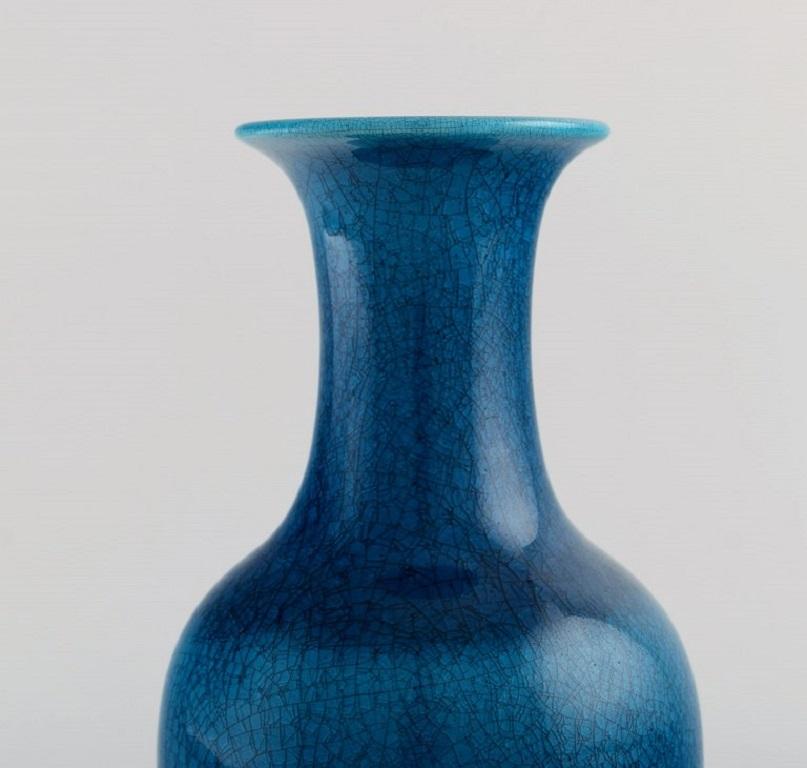 Pol Chambost, France, Two Art Deco Vases in Glazed Ceramics In Excellent Condition In Copenhagen, DK