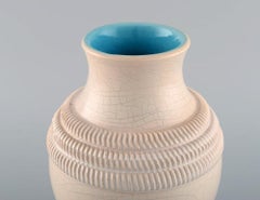 Pol Chambost (1906-1983), ein bekannter französischer Keramikkünstler. Vase aus glasierter Keramik