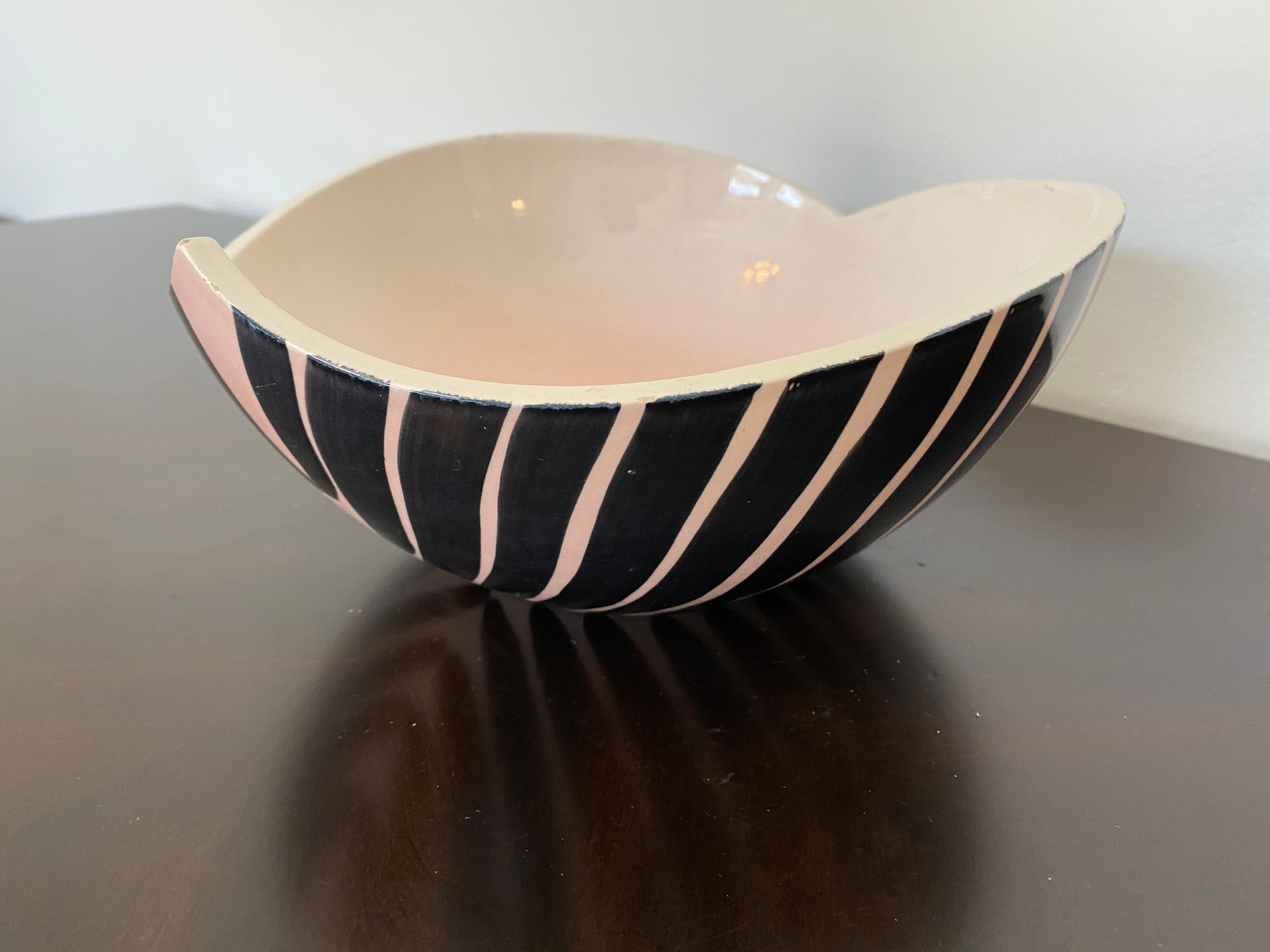 Pol Chambost 1950s French Pottery Bowl For Sale 5