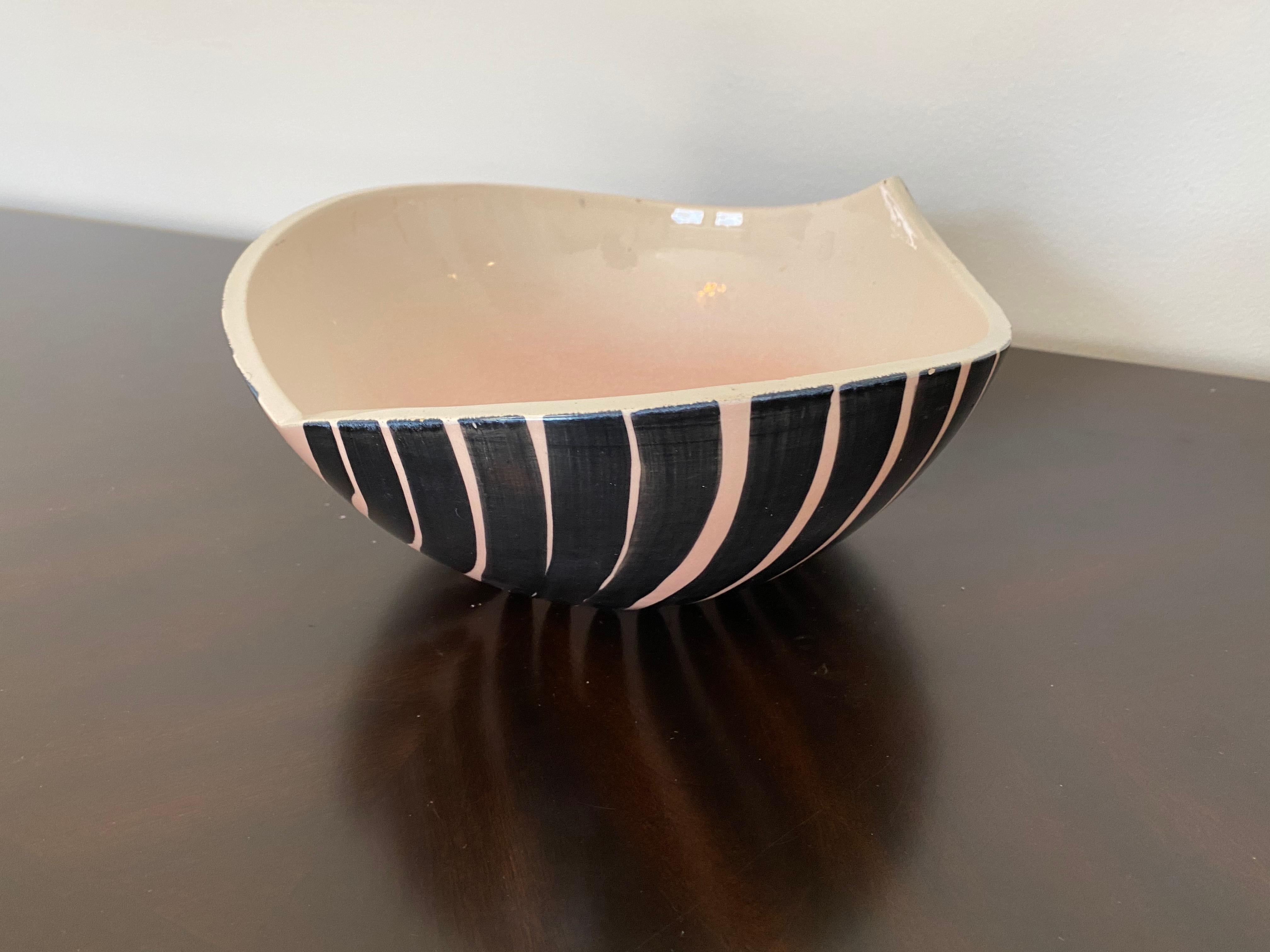 Pol Chambost 1950s French Pottery Bowl For Sale 7