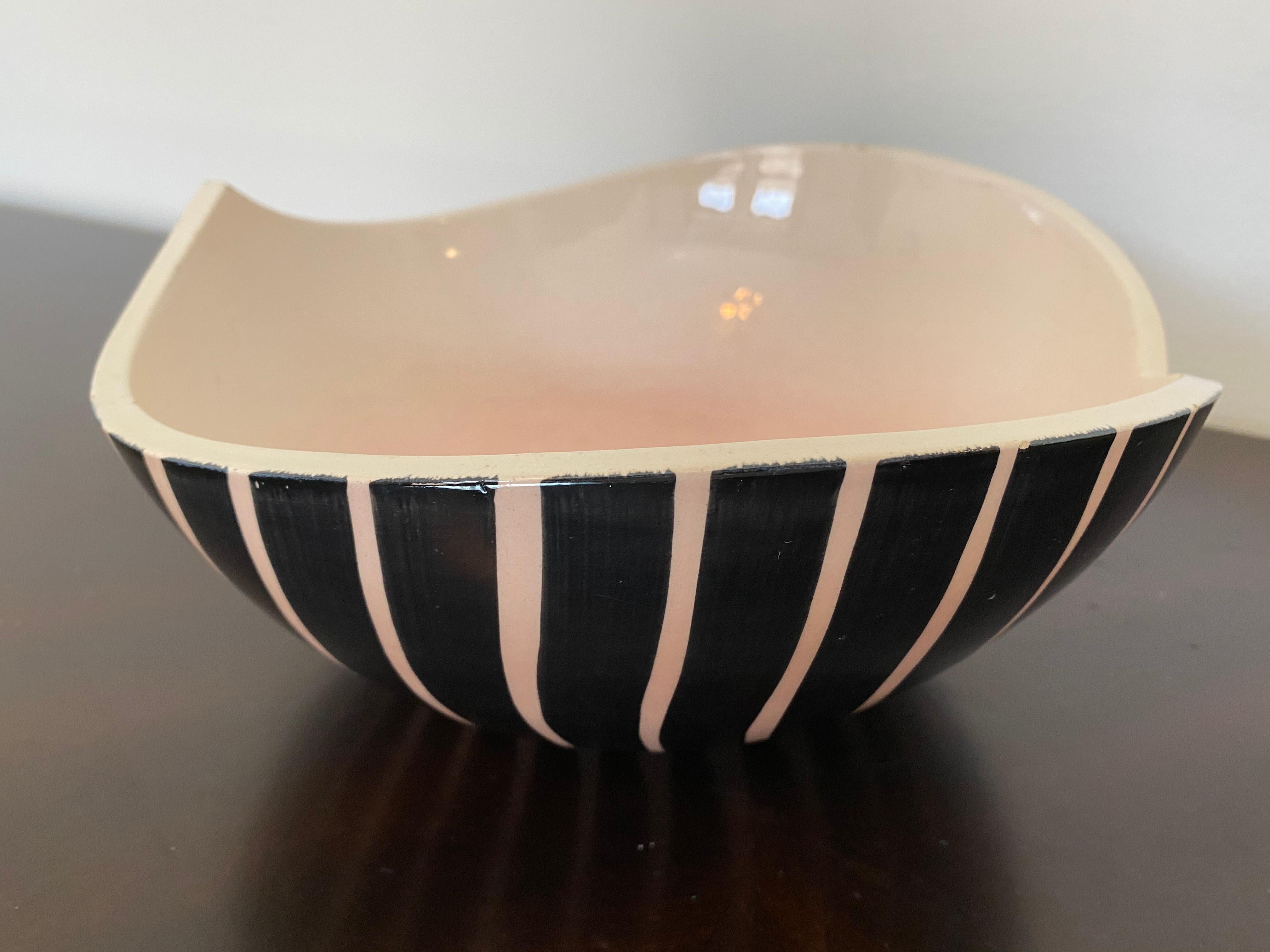 Pol Chambost 1950s French Pottery Bowl For Sale 8