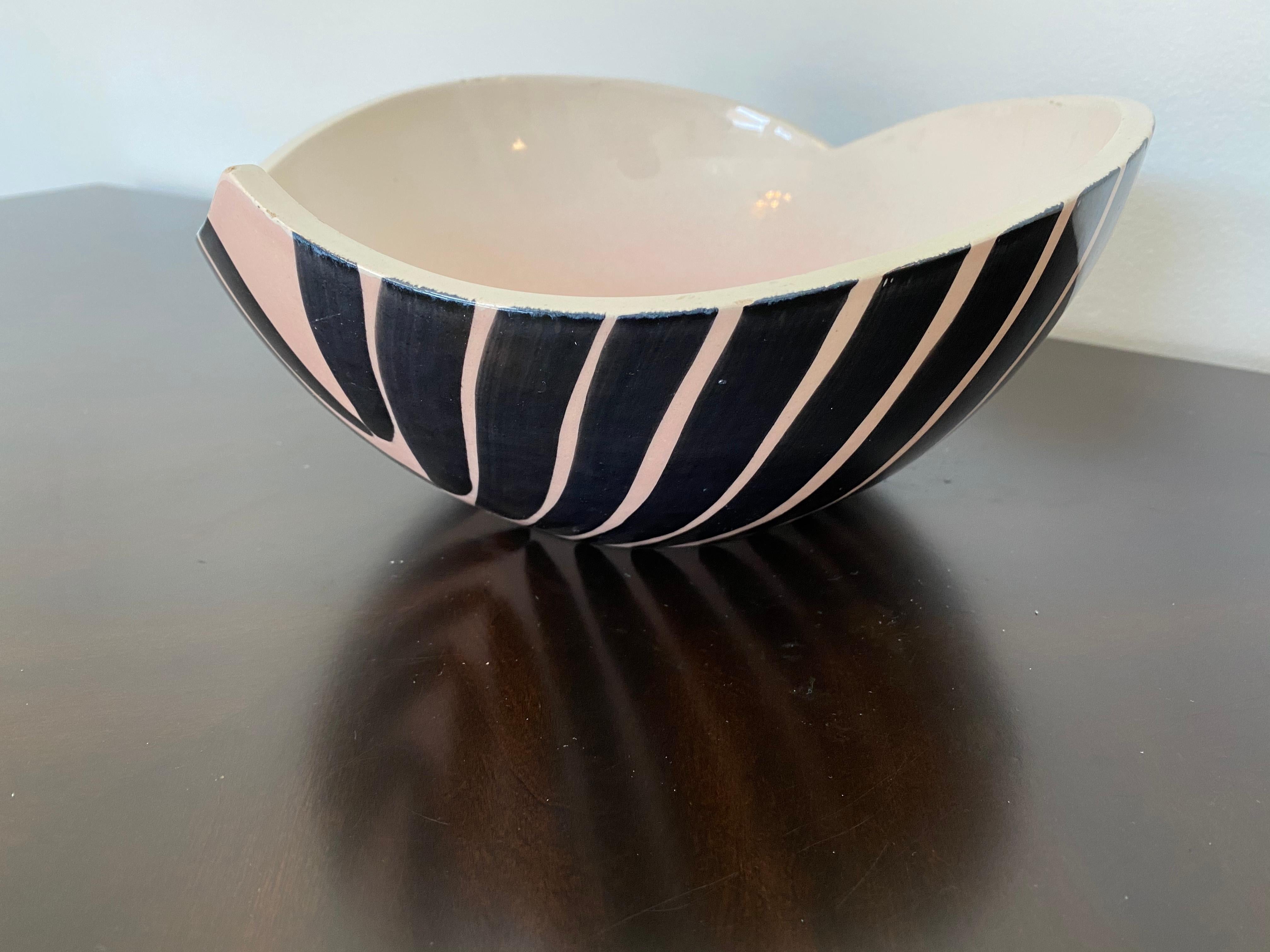 Pol Chambost 1950s French Pottery Bowl For Sale 11