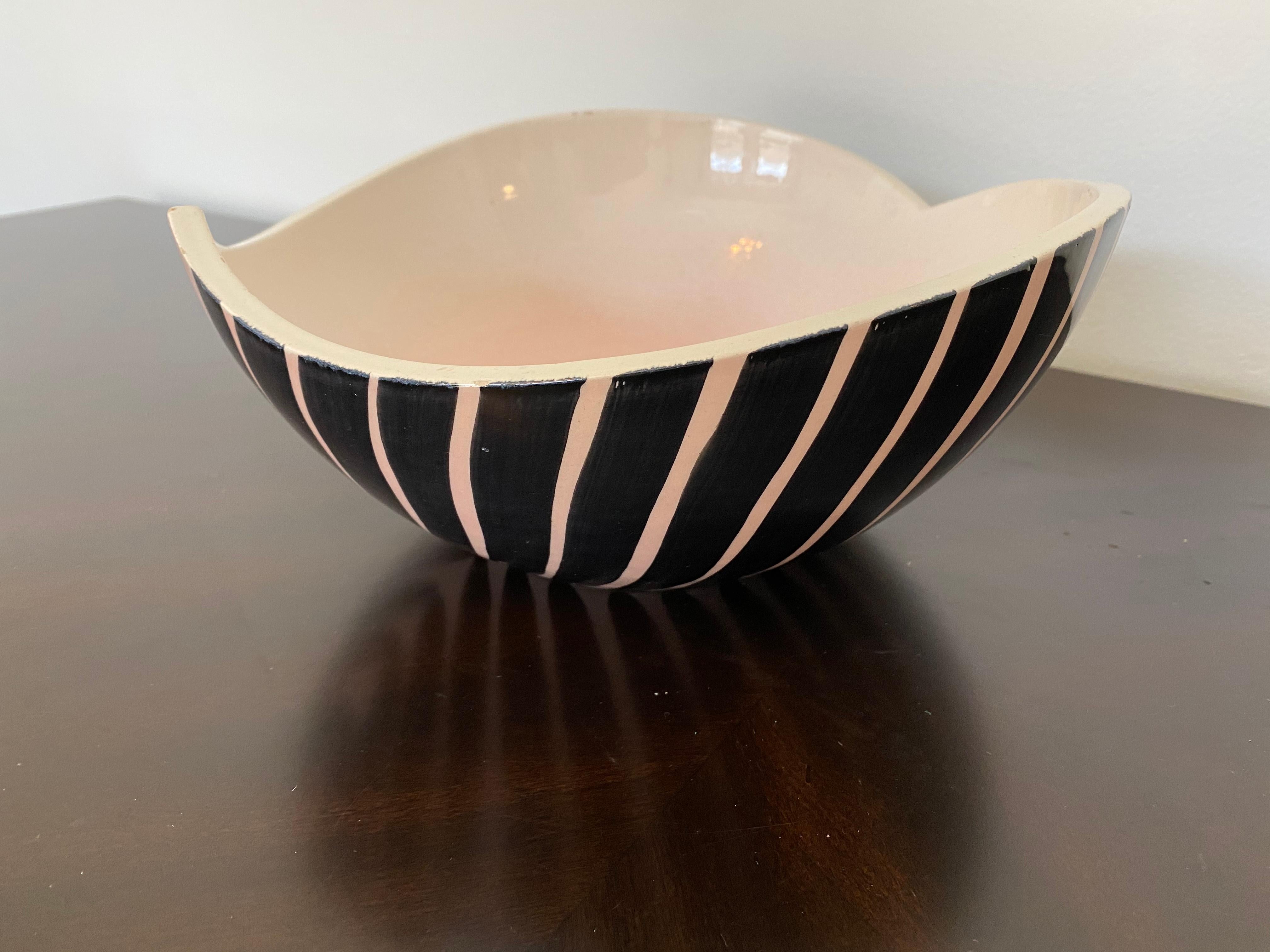 Pol Chambost 1950s French Pottery Bowl For Sale 3