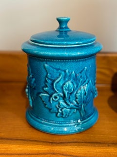 Pol Chambost 1970's Blu enamel Ceramic Boxe