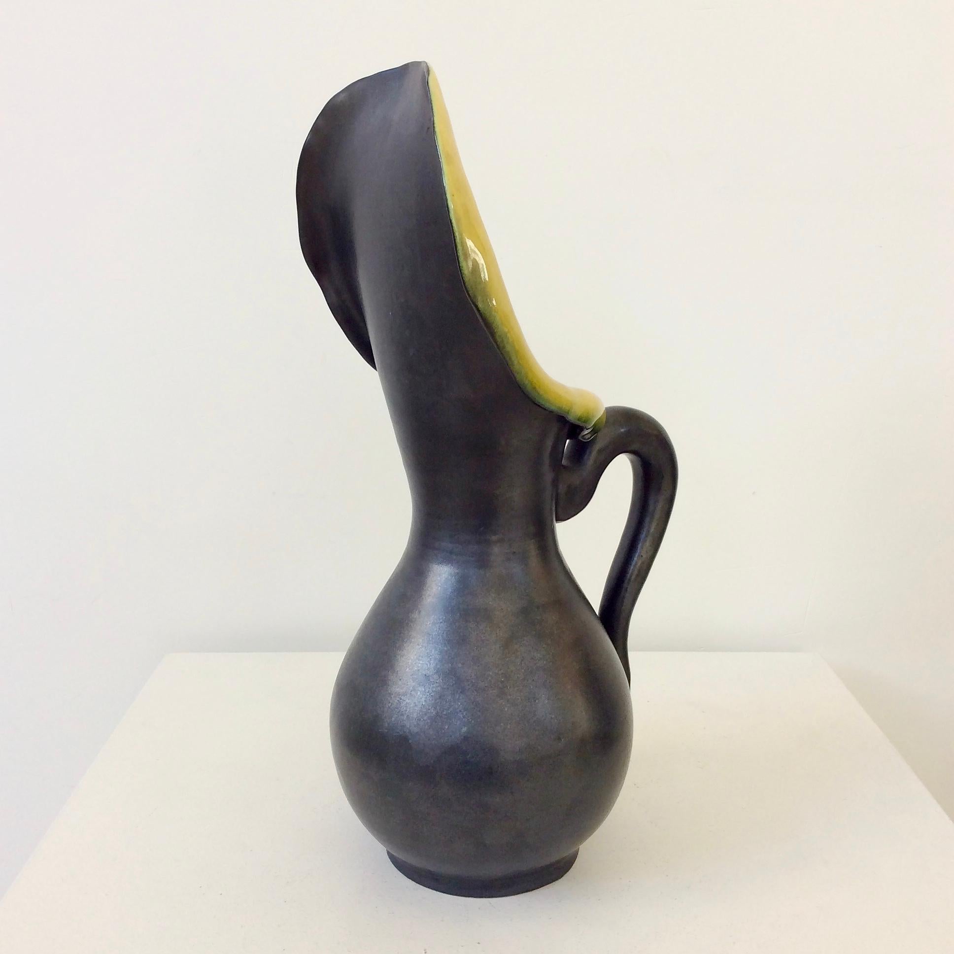 Pol Chambost Ceramic Jug, Model 837, circa 1953, France In Good Condition For Sale In Brussels, BE