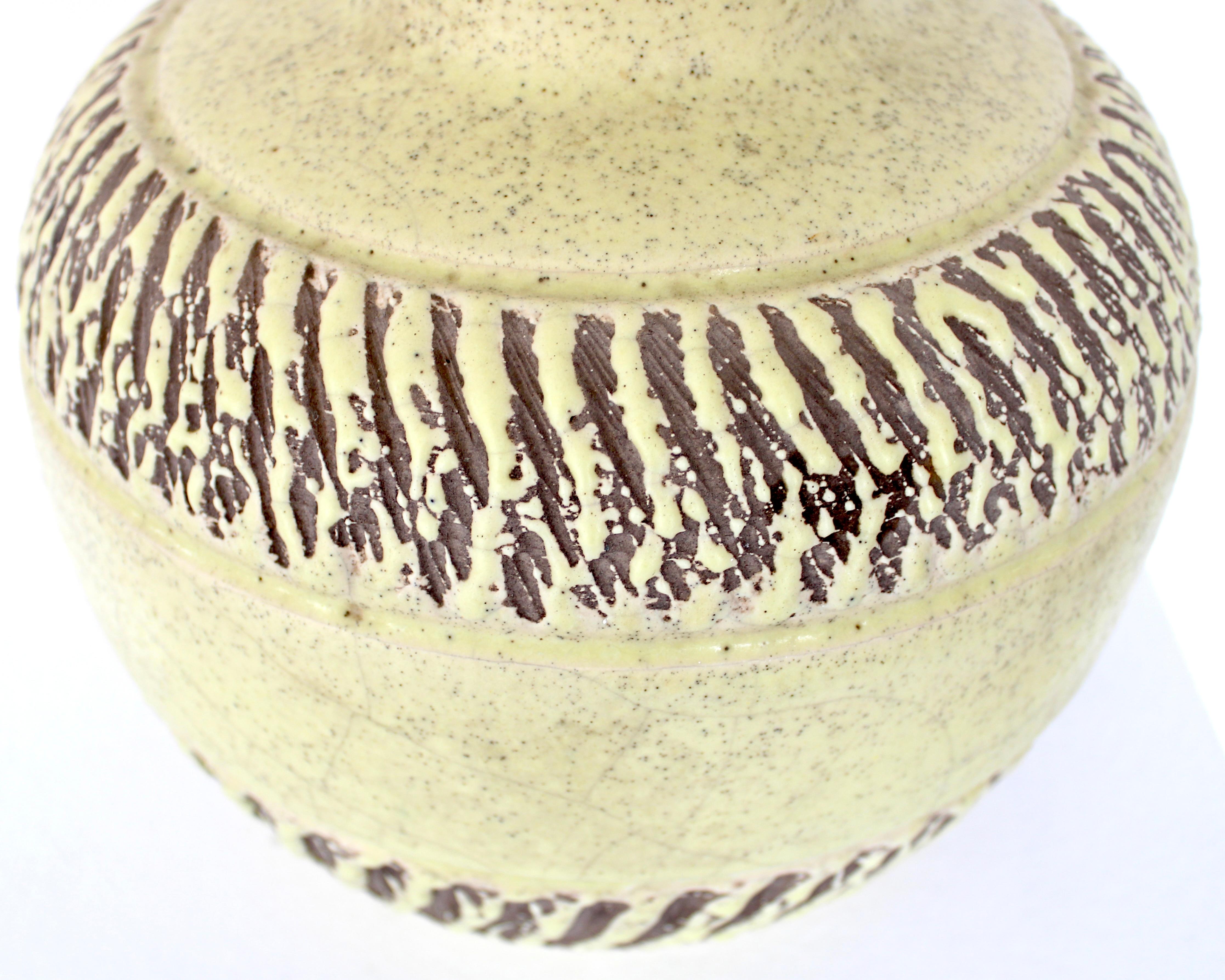 Pol Chambost Ceramic Vase France c 1940 For Sale 1