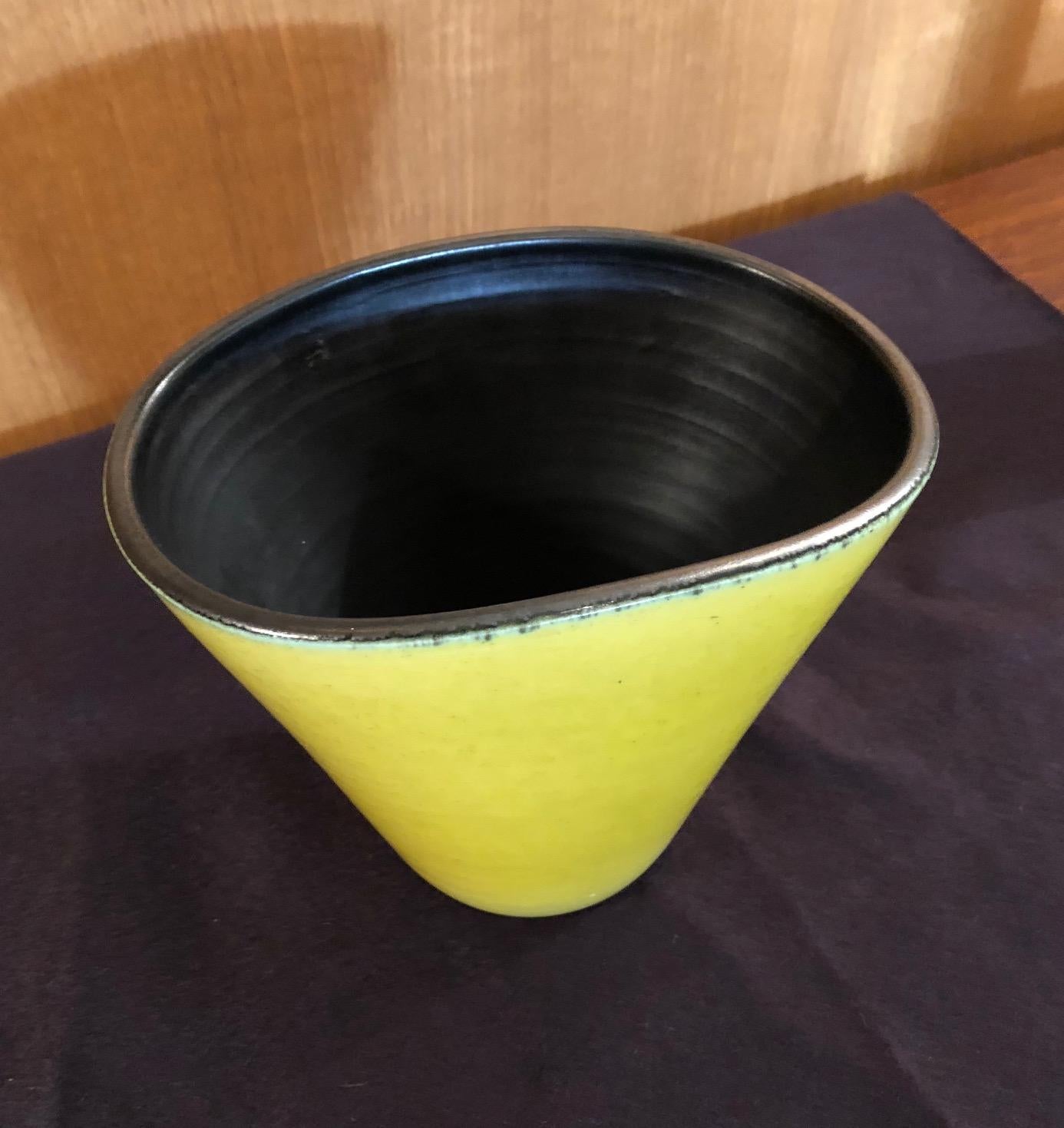 Glazed Pol Chambost Ceramic Vase n°709b