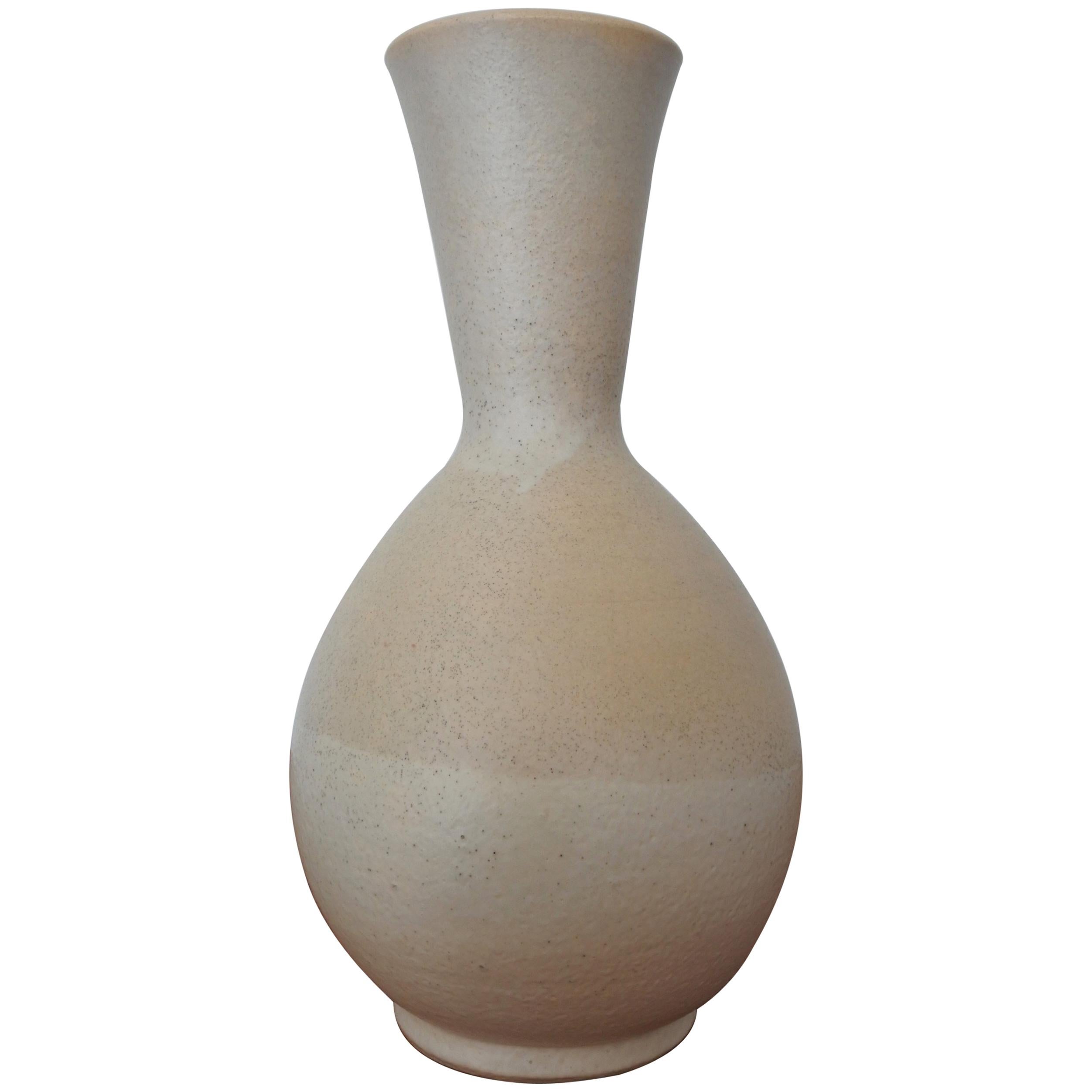 Pol Chambost Glazed Ceramic Vase, France, 1940s