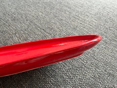 Pol Chambost, grande céramique rouge oblongue