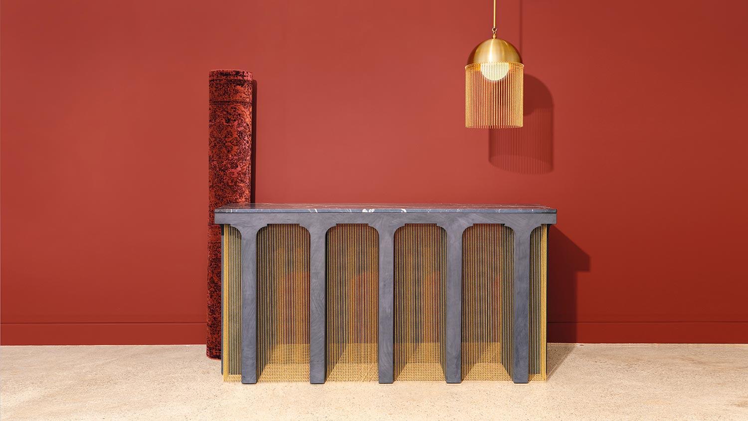 Pol Console Table by Indo Made For Sale 1