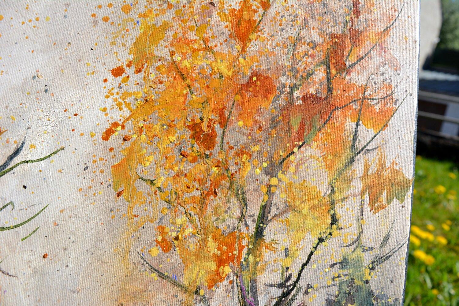 Autunno 4423 Paesaggio impressionista - SCUOLA BELGA AUC Firmato - Painting Impressionismo di Pol Ledent