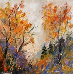 Autumn 4423 Impressionism Landscape - BELGIAN SCHOOL AUC Signed