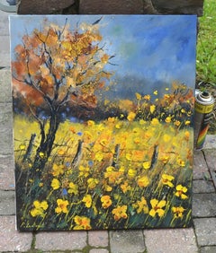 Buttercups Impressionism - BELGIAN SCHOOL AUC
