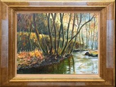 My Little River Landscape - Impressionism - BELGIAN SCHOOL AUC